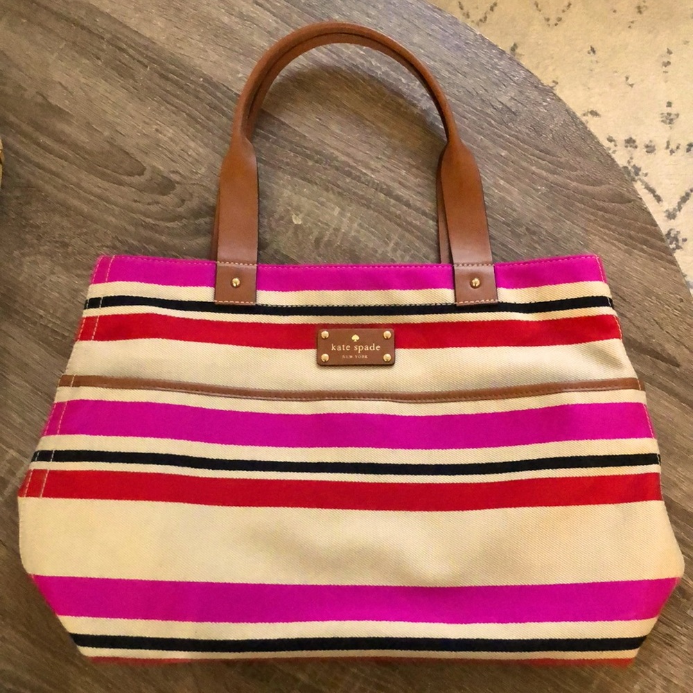RARE Kate Spade | Oak Island Striped Tote Bag